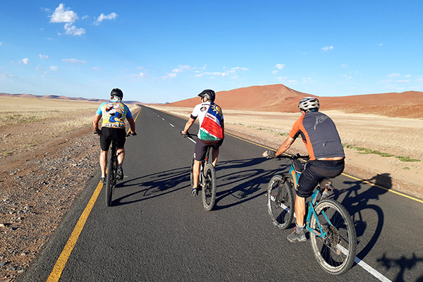 Cycling in the Namib Desert